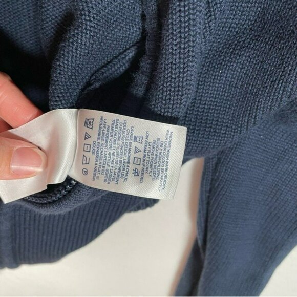 Land's End Girls Cotton Modal Zip Front Cardigan Sweater Size 7-8 Thick Warm - Picture 6 of 6